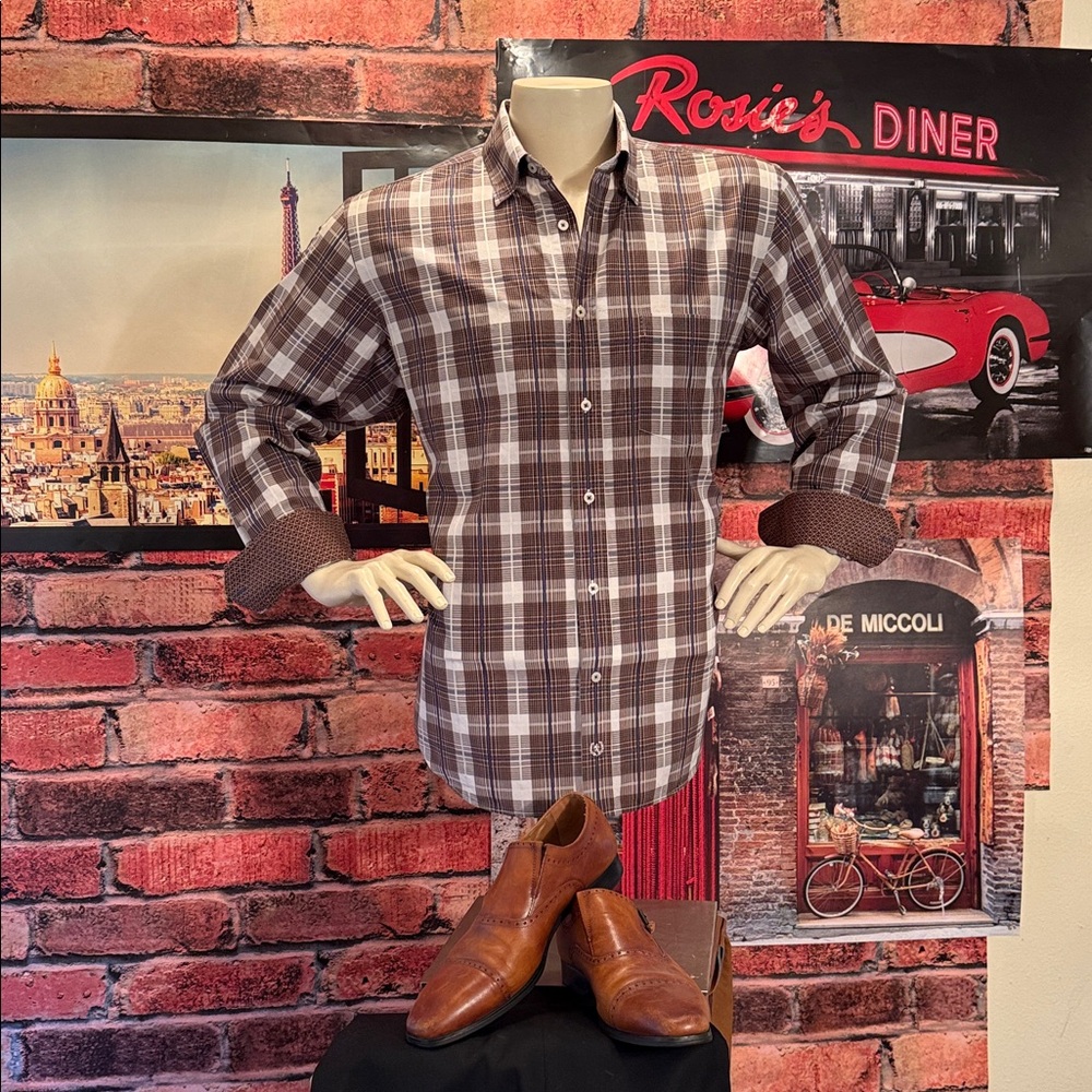 Bugatchi Uomo Plaid Shirt